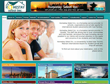 Tablet Screenshot of homestayselect.ca